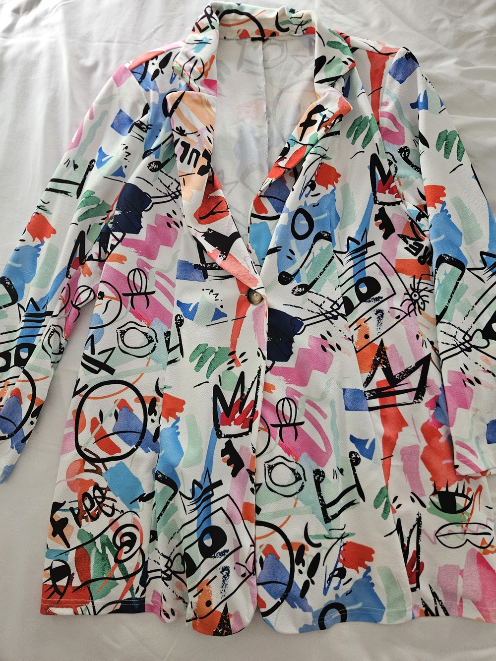 Abstract Multicolor Blazer Jacket